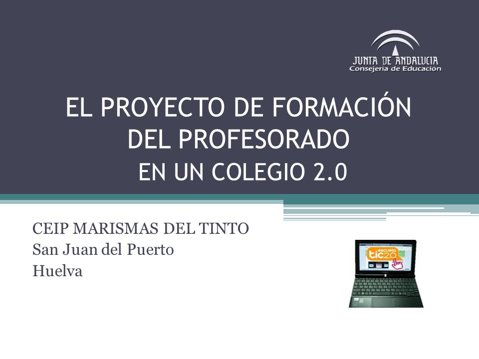 EL PROYECTO DE FORMACIÓN DEL PROFESORADO EN UN COLEGIO 2.0