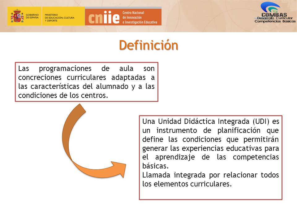 Definición Las programaciones de aula son concreciones curriculares adaptadas a las características del alumnado y a las condiciones de los centros.