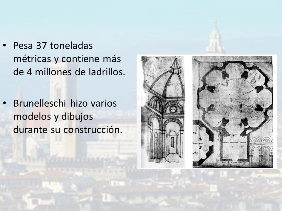 Pesa 37 toneladas métricas y contiene más de 4 millones de ladrillos.
