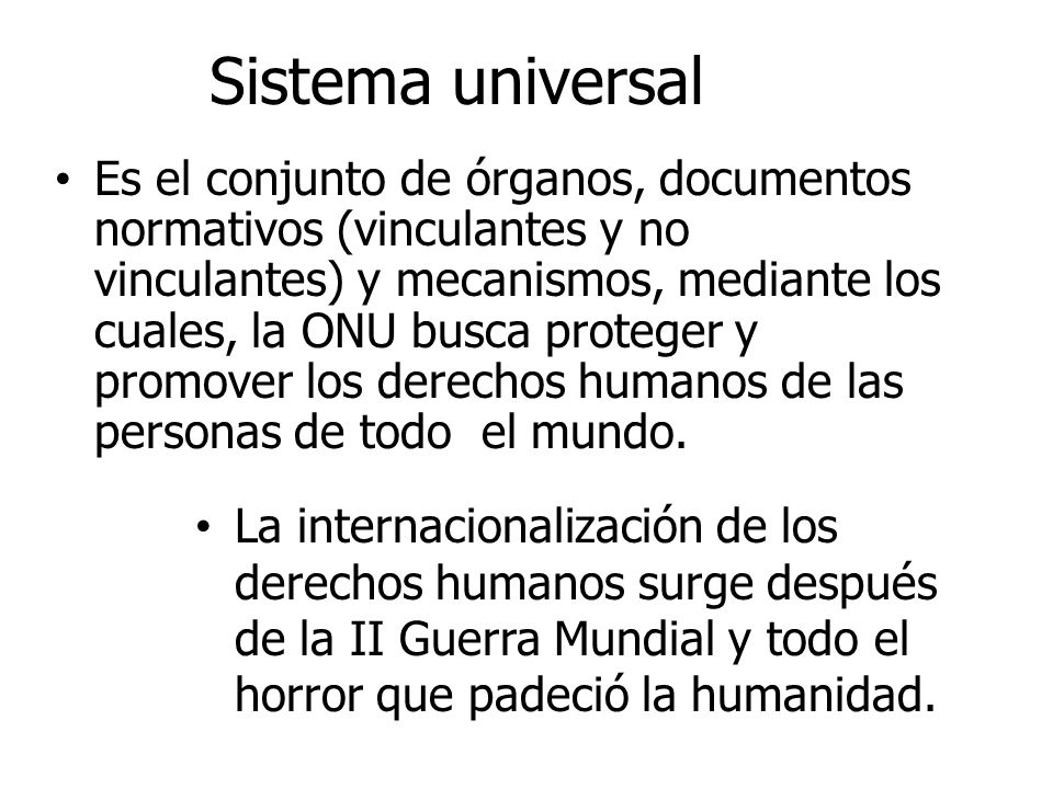 Sistema universal
