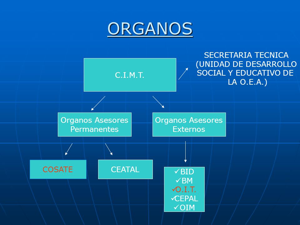 ORGANOS SECRETARIA TECNICA (UNIDAD DE DESARROLLO SOCIAL Y EDUCATIVO DE