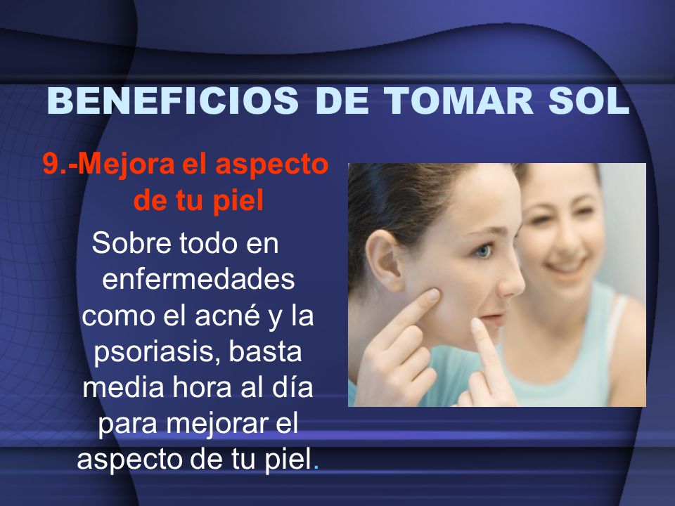 BENEFICIOS DE TOMAR SOL