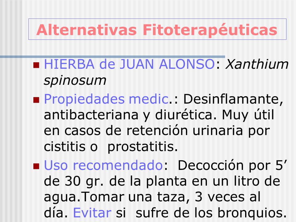 Alternativas Fitoterapéuticas