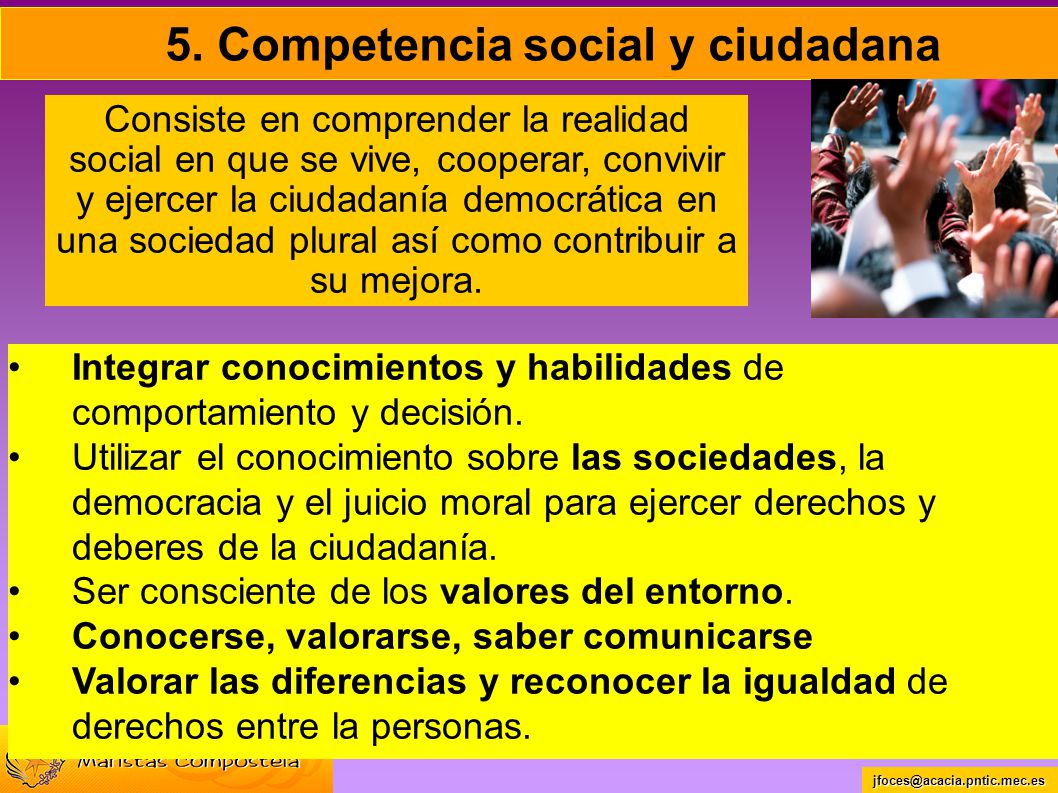 5. Competencia social y ciudadana