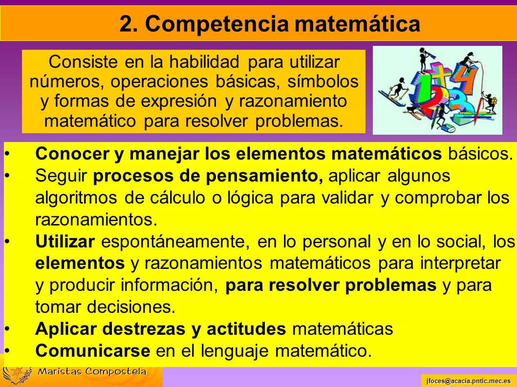 2. Competencia matemática