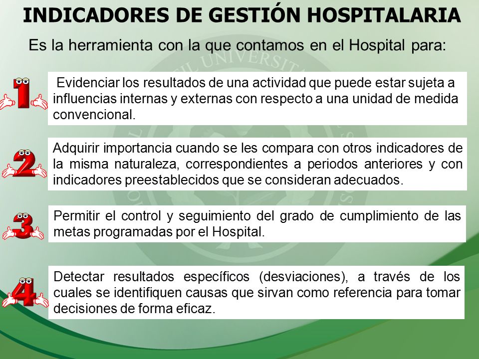 INDICADORES DE GESTIÓN HOSPITALARIA