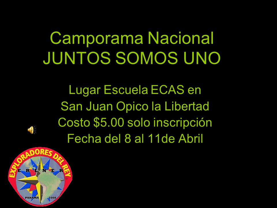 Camporama Nacional JUNTOS SOMOS UNO