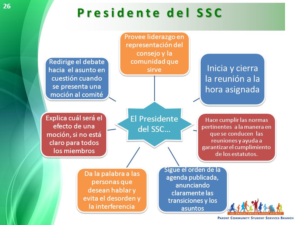 Inicia y cierra la reunión a la hora asignada
