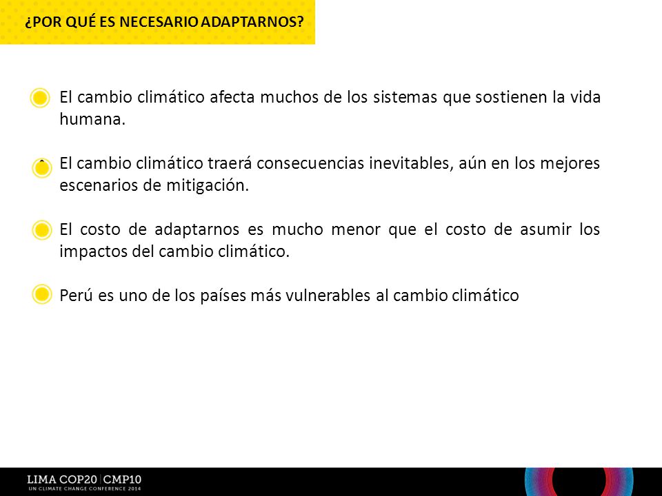 Perú es uno de los países más vulnerables al cambio climático