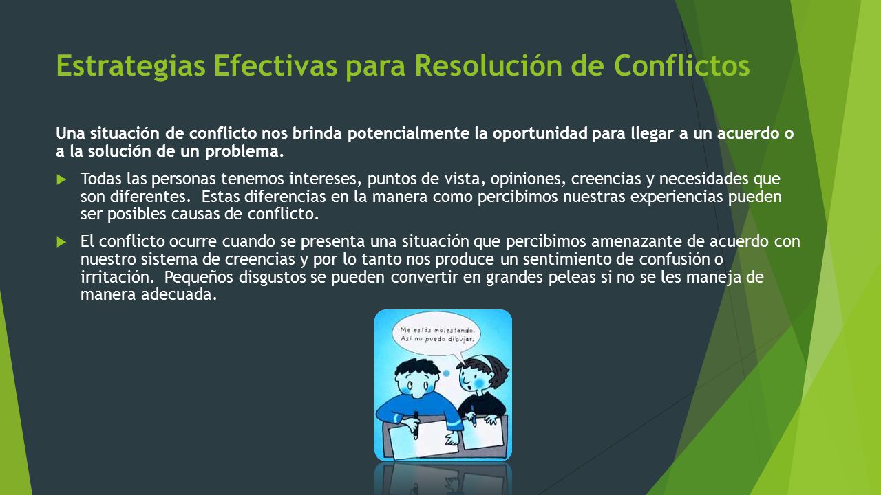 Estrategias Efectivas para Resolución de Conflictos