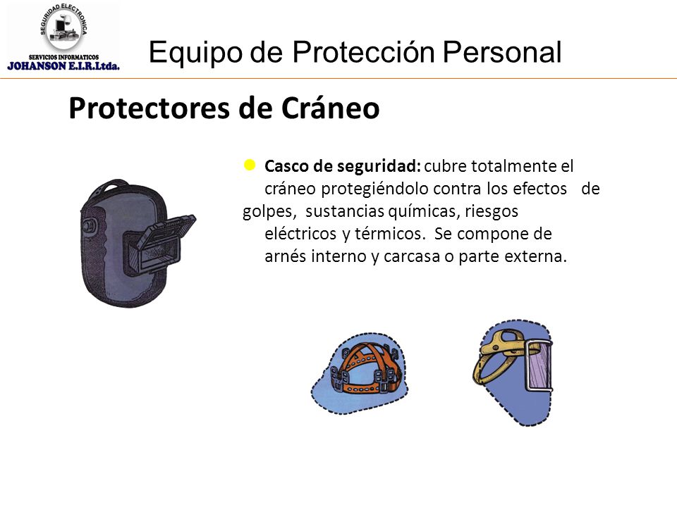 Protectores de Cráneo Equipo de Protección Personal