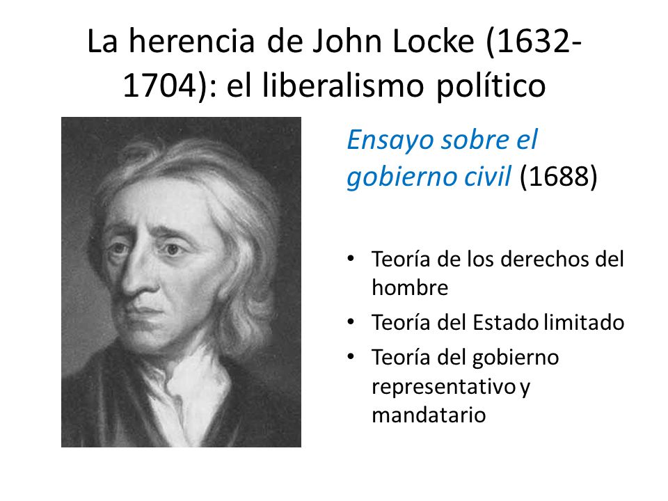 La herencia de John Locke ( ): el liberalismo político