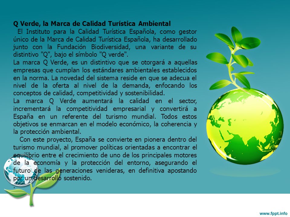 Q Verde, la Marca de Calidad Turística Ambiental