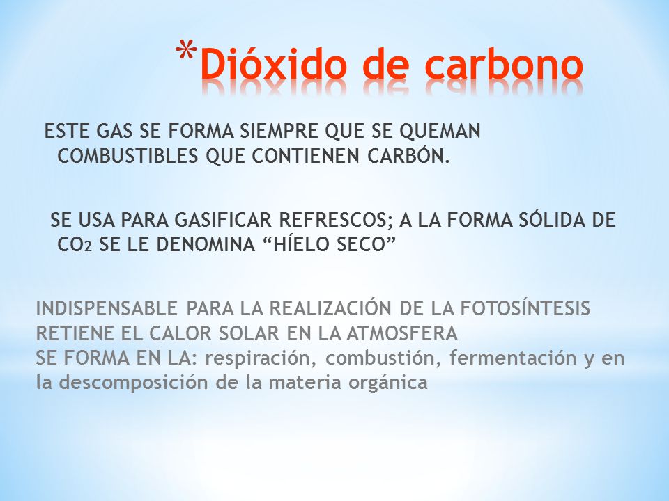 Dióxido de carbono
