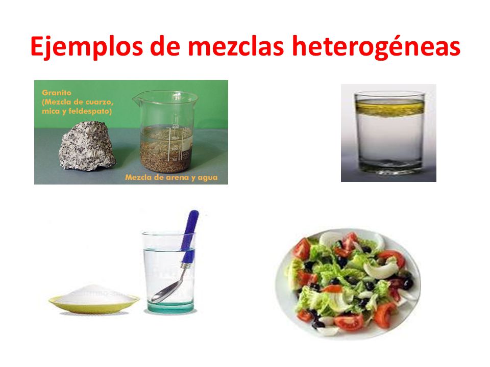 Ejemplos De Sustancias Homogeneas Y Heterogeneas Nuevo Ejemplo 7819