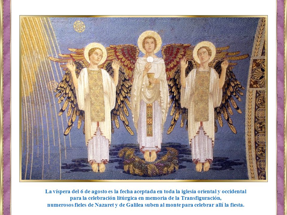 para la celebración litúrgica en memoria de la Transfiguración,
