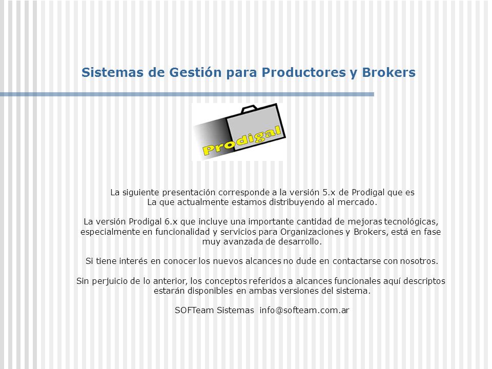 Sistemas de Gestión para Productores y Brokers