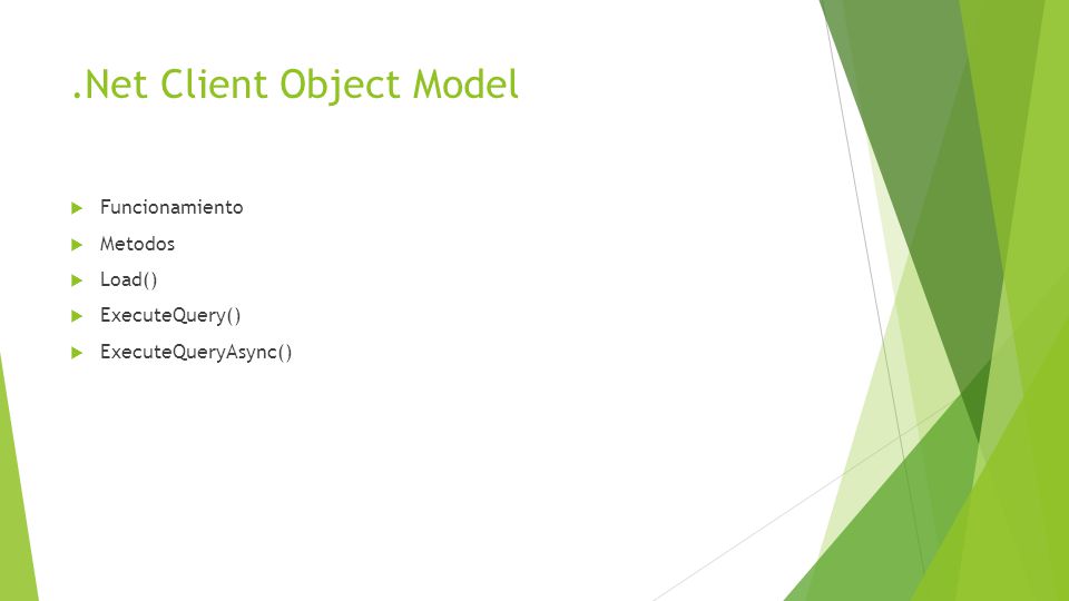 .Net Client Object Model