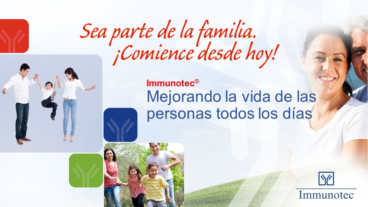 Immunotec® Mejorando la vida de las personas todos los días