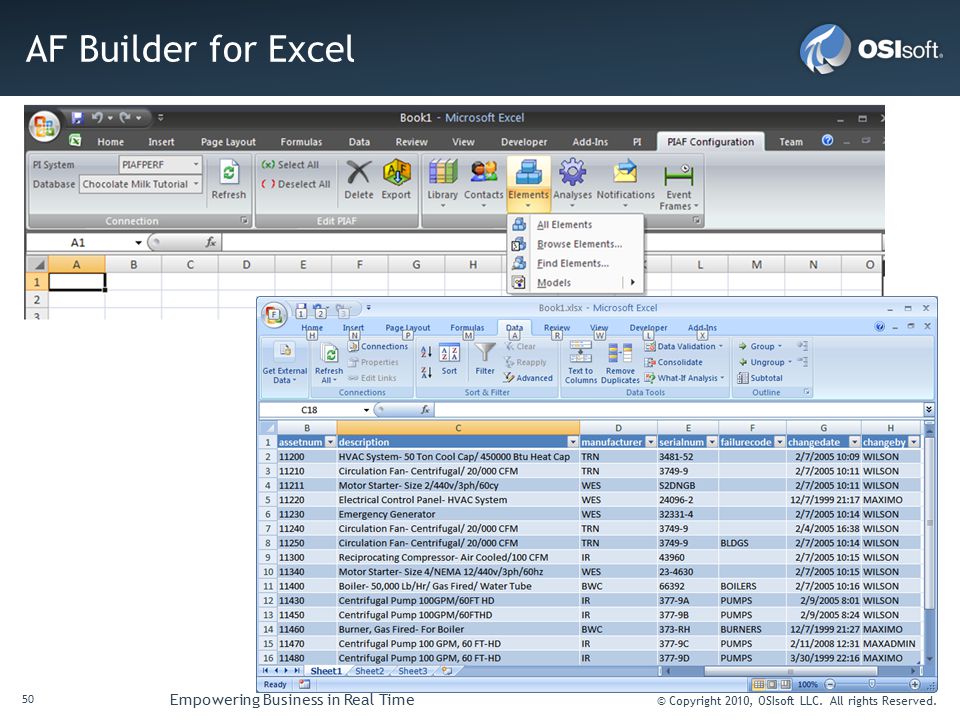 AF Builder for Excel AF Builder for Excel: