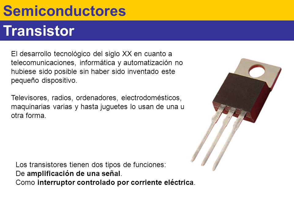 Semiconductores Transistor
