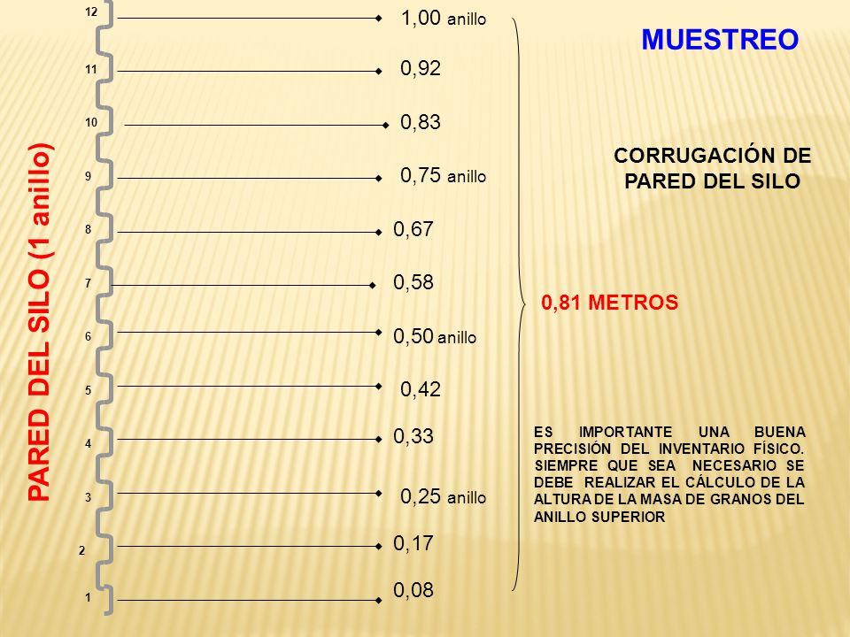 CORRUGACIÓN DE PARED DEL SILO PARED DEL SILO (1 anillo)