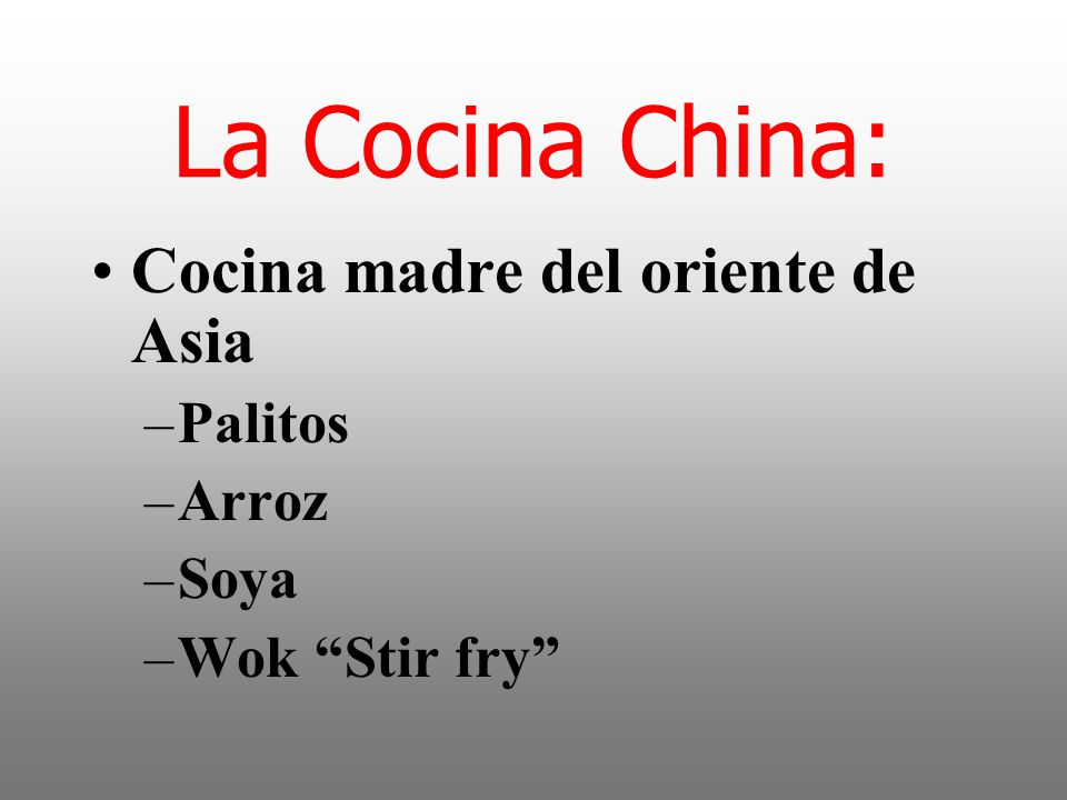 La Cocina China: Cocina madre del oriente de Asia Palitos Arroz Soya