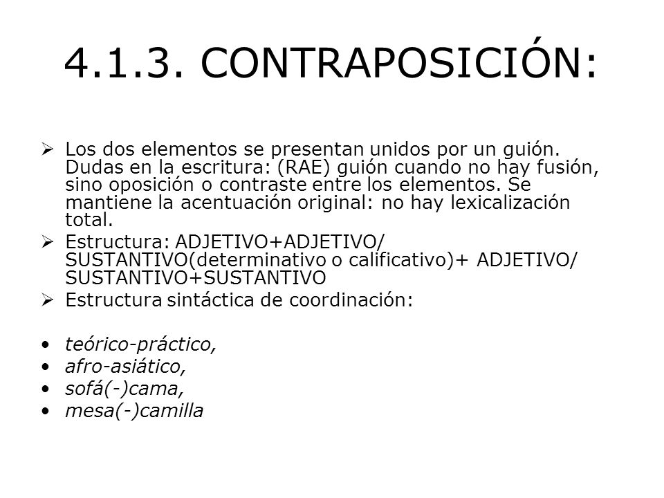 CONTRAPOSICIÓN: