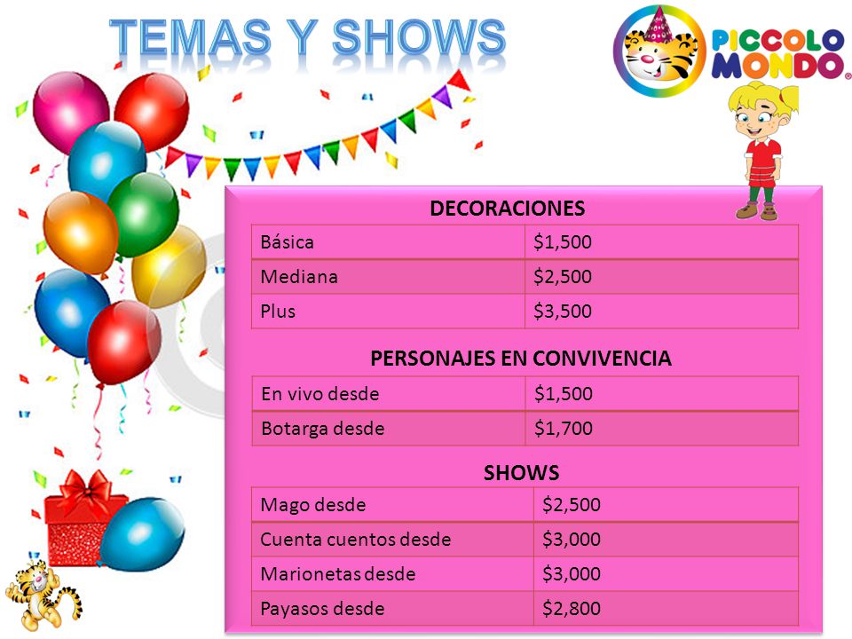 PERSONAJES EN CONVIVENCIA