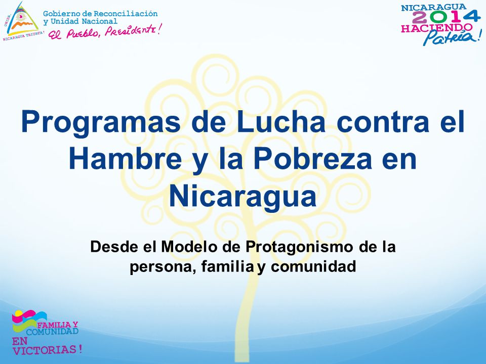Programas de Lucha contra el Hambre y la Pobreza en Nicaragua