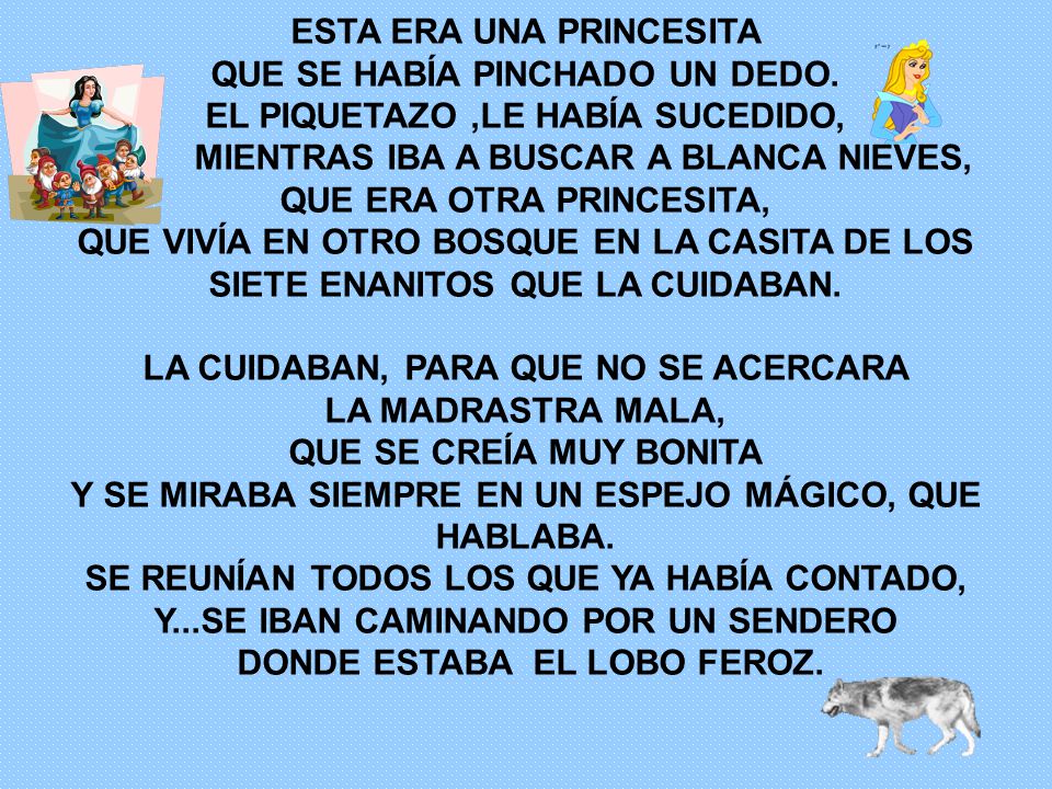 ESTA ERA UNA PRINCESITA QUE SE HABÍA PINCHADO UN DEDO.