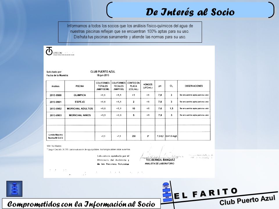 De Interés al Socio Comprometidos con la Información al Socio