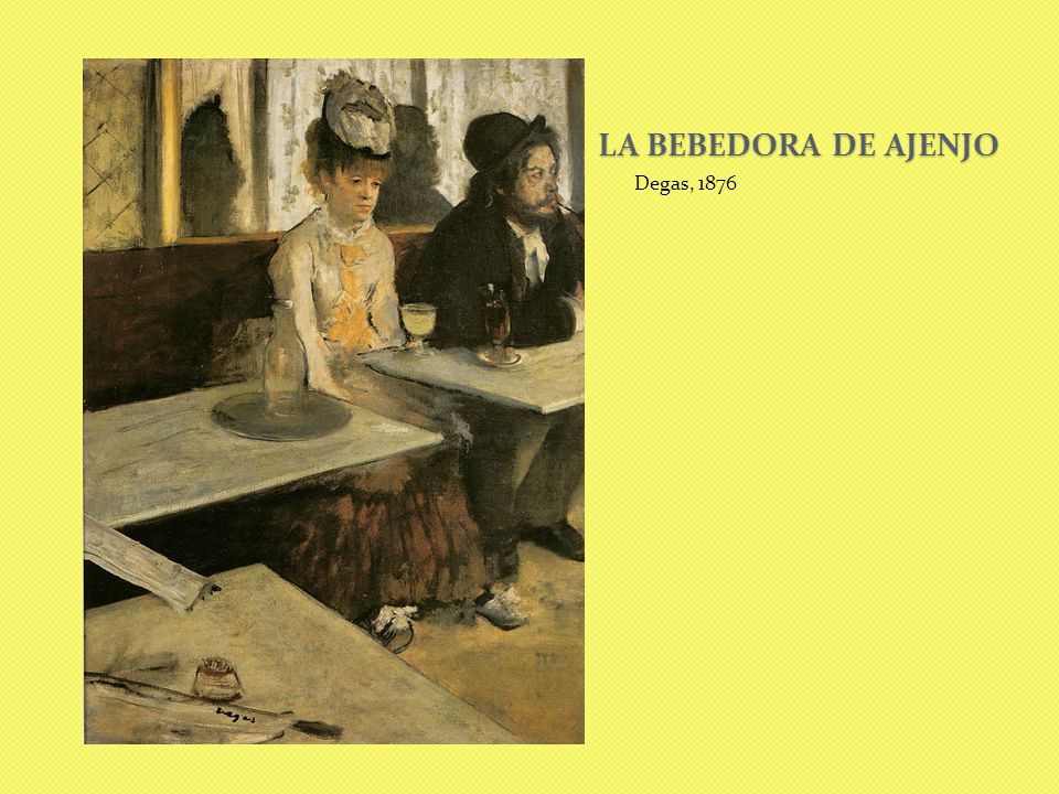 La bebedora de ajenjo Degas, 1876