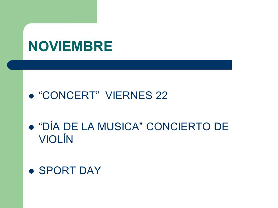NOVIEMBRE CONCERT VIERNES 22 DÍA DE LA MUSICA CONCIERTO DE VIOLÍN