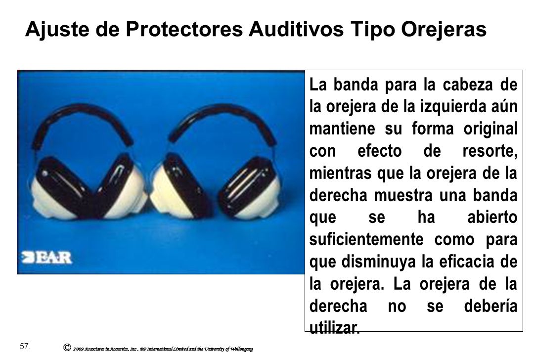 Ajuste de Protectores Auditivos Tipo Orejeras