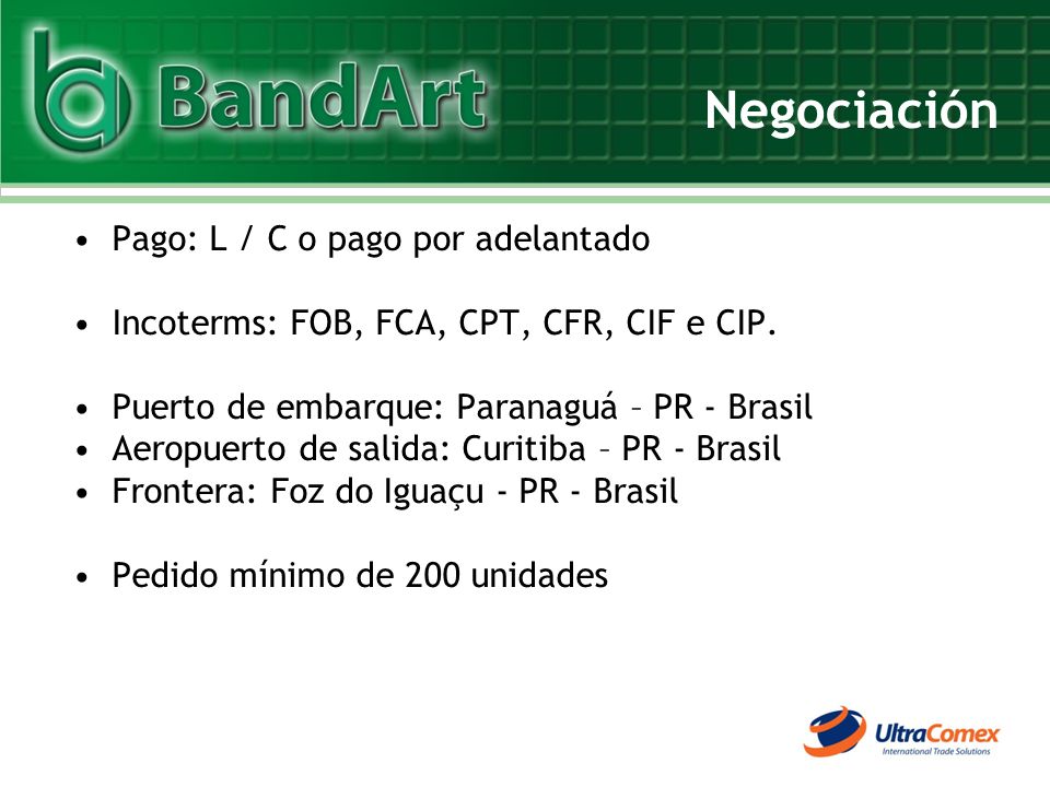 Negociación Pago: L / C o pago por adelantado