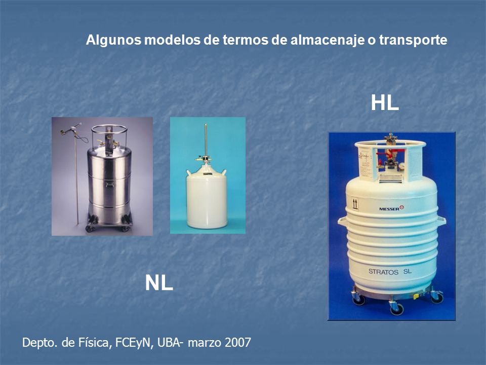 HL NL Algunos modelos de termos de almacenaje o transporte