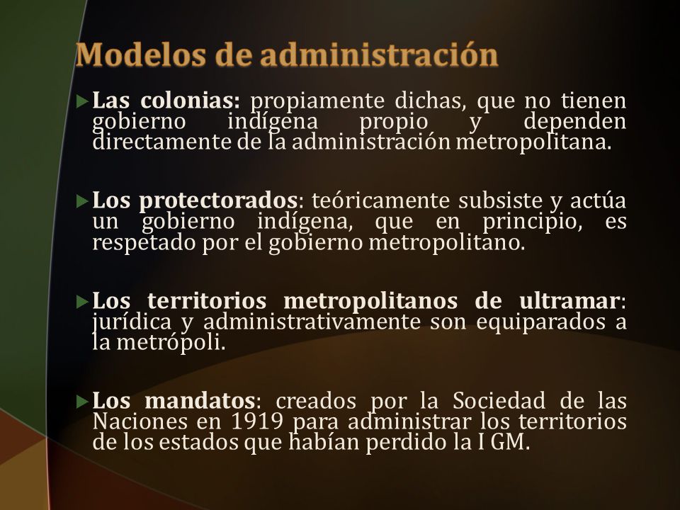Modelos de administración
