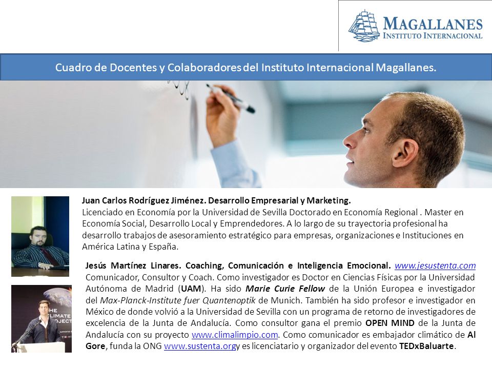 Cuadro de Docentes y Colaboradores del Instituto Internacional Magallanes.