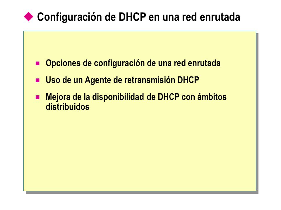 Configuración de DHCP en una red enrutada