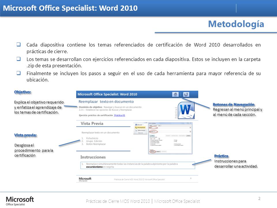 Prácticas de Cierre MOS Word 2010 │ Microsoft Office Specialist