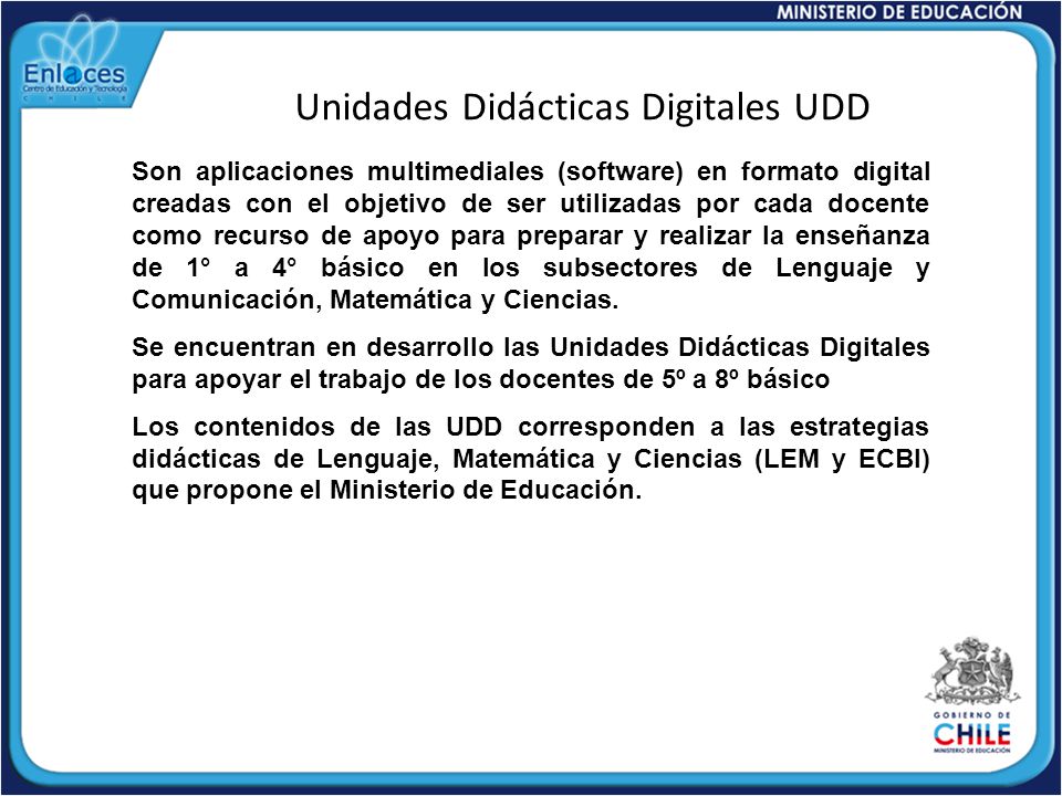 Unidades Didácticas Digitales UDD