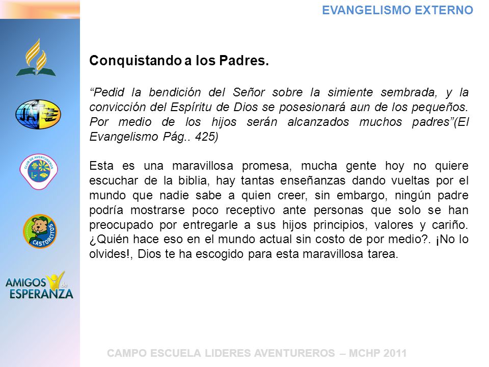 Conquistando a los Padres.