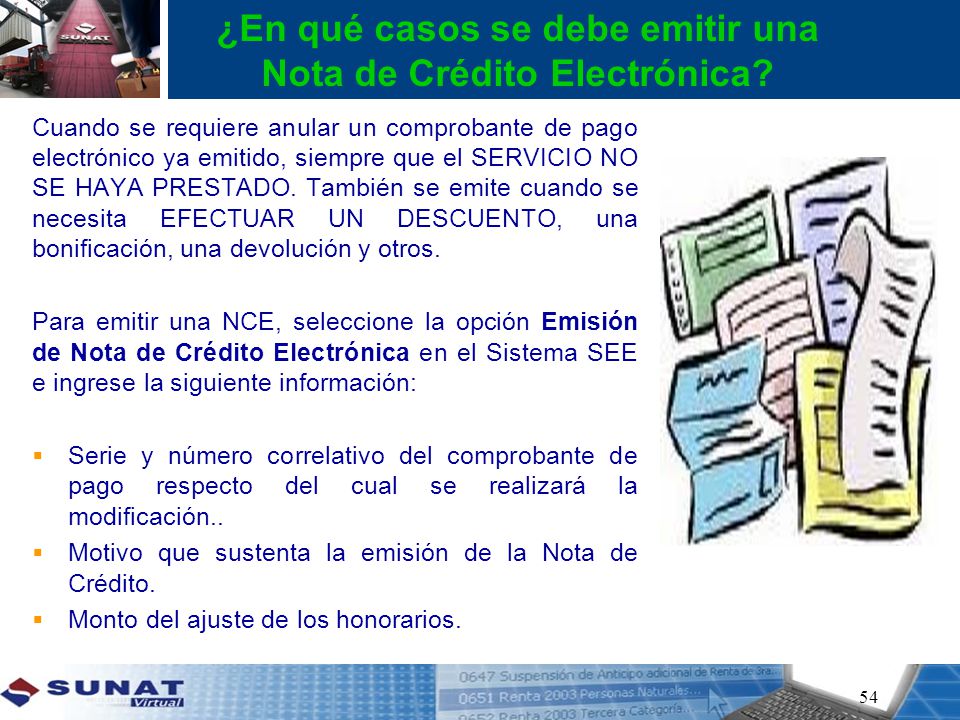 ¿En qué casos se debe emitir una Nota de Crédito Electrónica