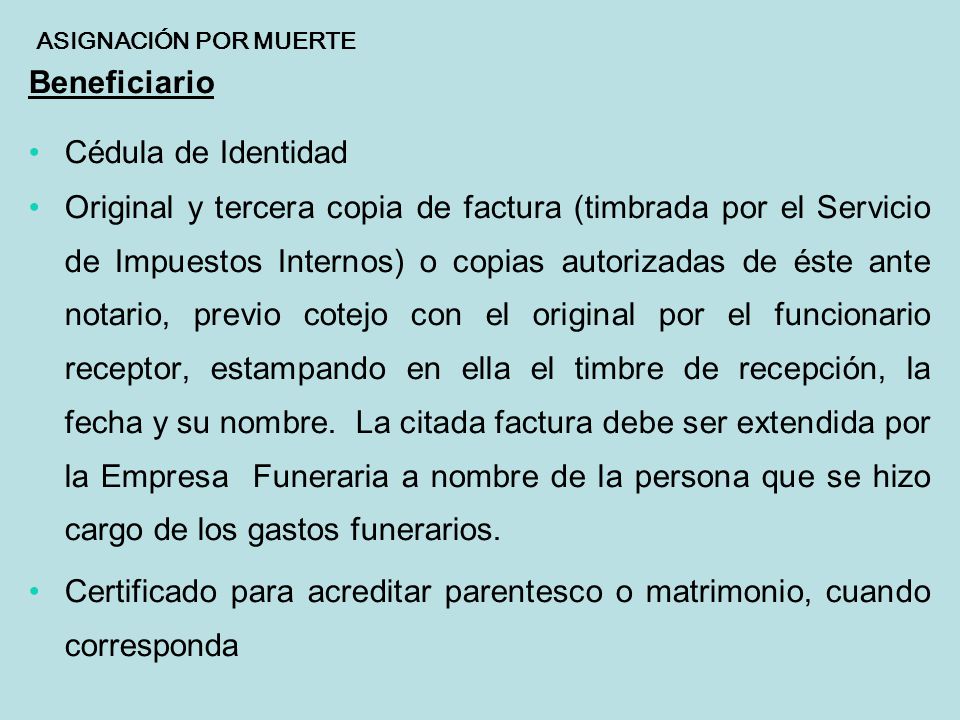 Certificado para acreditar parentesco o matrimonio, cuando corresponda