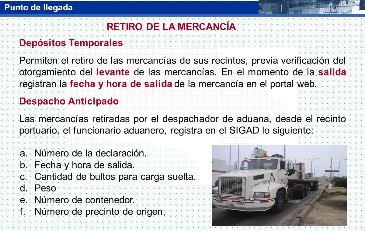 Número de la declaración. Fecha y hora de salida.