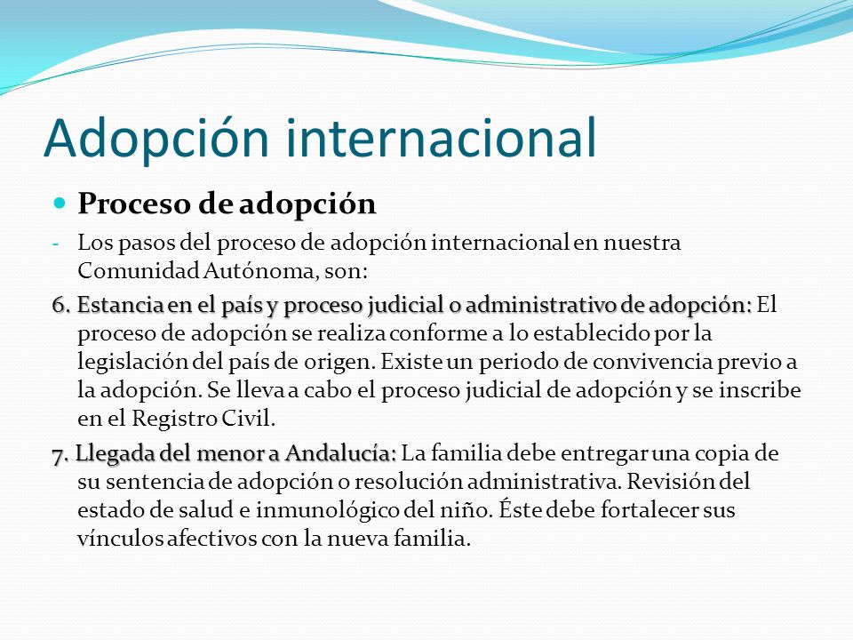 Adopción internacional