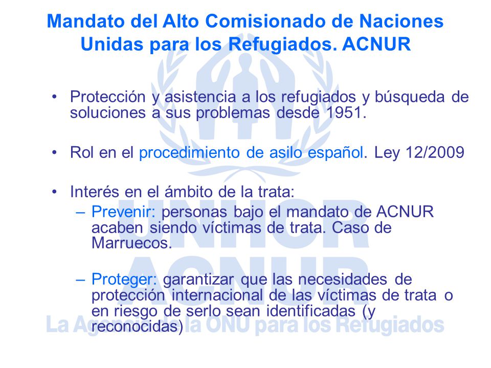 Mandato del Alto Comisionado de Naciones Unidas para los Refugiados