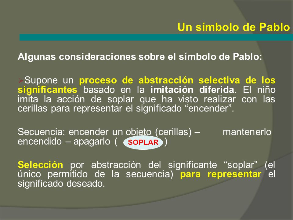 Un símbolo de Pablo Algunas consideraciones sobre el símbolo de Pablo: