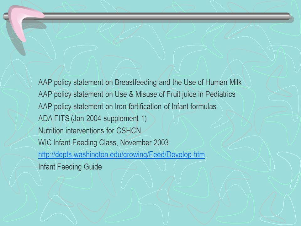 AAP policy statement on Breastfeeding and the Use of Human Milk